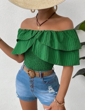 Top SHEIN, verde