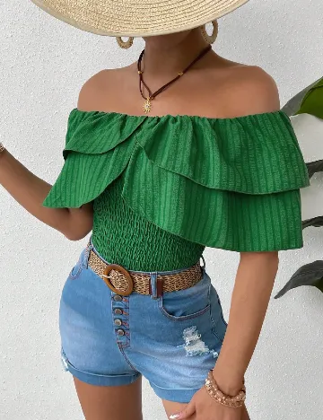 Top SHEIN, verde