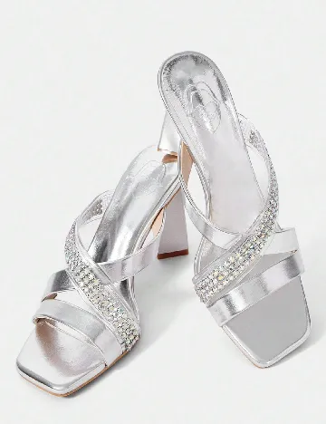 Saboti SHEIN, argintiu