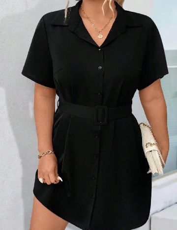 Rochie scurta SHEIN CURVE, negru