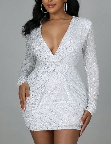 Rochie scurta SHEIN, alb