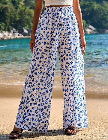 Pantaloni SHEIN, alb