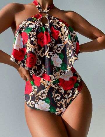 Costum de baie SHEIN, mix culori