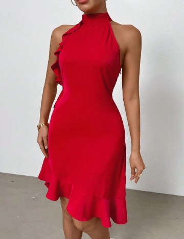 Rochie scurta SHEIN, rosu