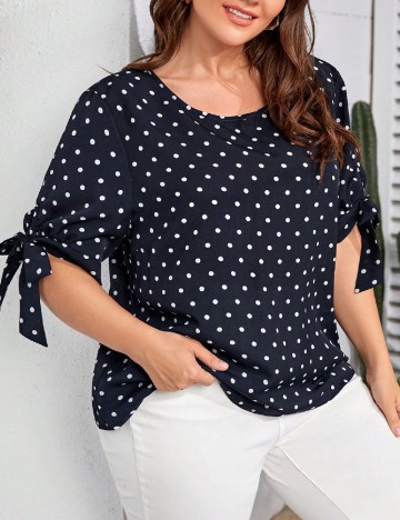 Bluza SHEIN CURVE, bleumarin