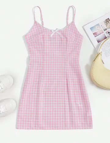 Rochie scurta SHEIN, roz