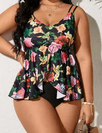 Costum de baie SHEIN CURVE, negru