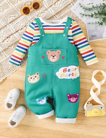 Compleu Shein Kids, mix culori