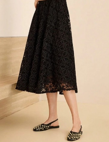 Pantofi MOTF, negru/auriu