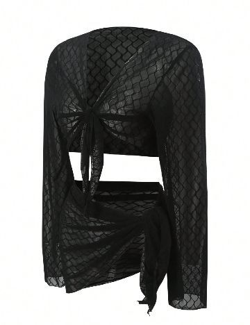 Compleu De Plaja SHEIN, negru