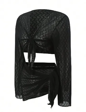 Compleu De Plaja SHEIN, negru