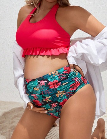 Costum de baie SHEIN Maternity, mix culori