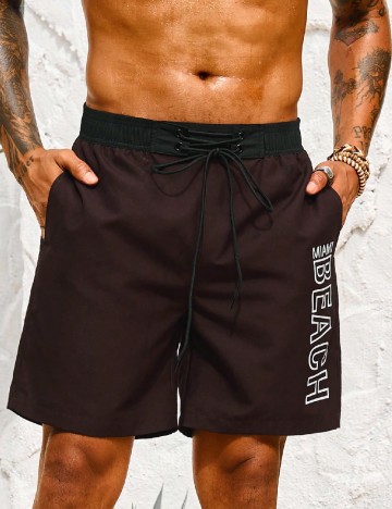 Pantaloni scurti SHEIN, maro