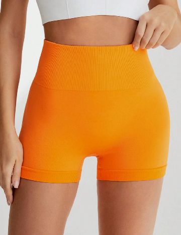 Pantaloni scurti SHEIN, portocaliu