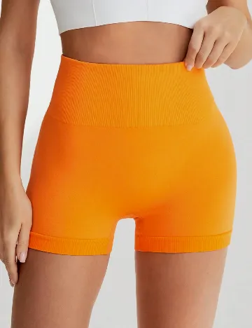 Pantaloni scurti SHEIN, portocaliu