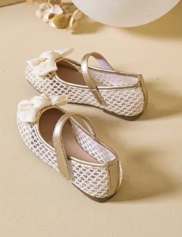 Balerini Shein Kids, ecru/auriu