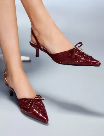 Pantofi Cuccoo, visiniu