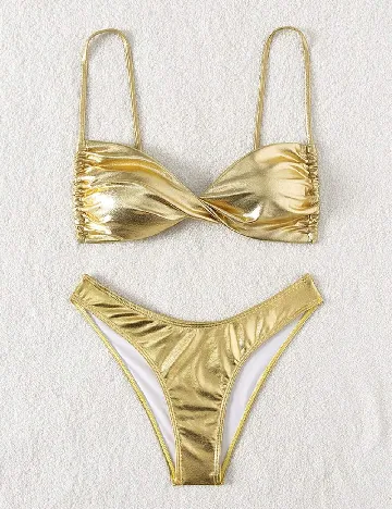 Costum de baie SHEIN, auriu