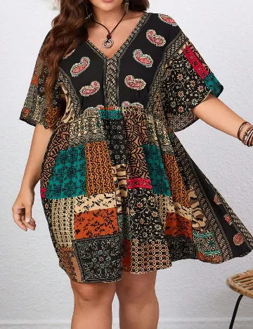 Rochie scurta SHEIN CURVE, mix culori