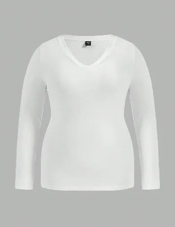 Bluza SHEIN CURVE, alb