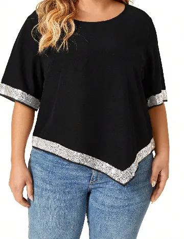 Bluza SHEIN CURVE, negru