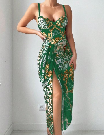 Costum de baie SHEIN, mix culori