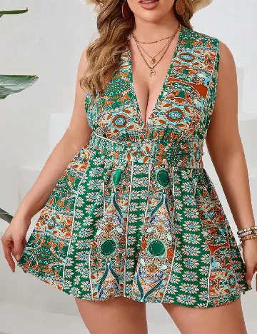 Salopeta SHEIN CURVE, verde