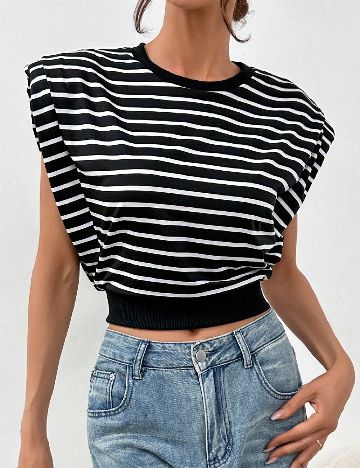 Top SHEIN, negru