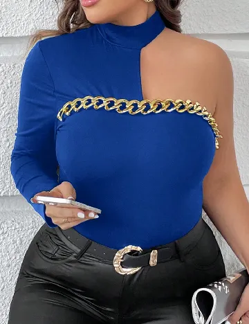 Bluza SHEIN CURVE, albastru