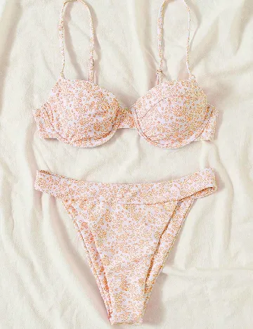 Costum de baie SHEIN, floral print