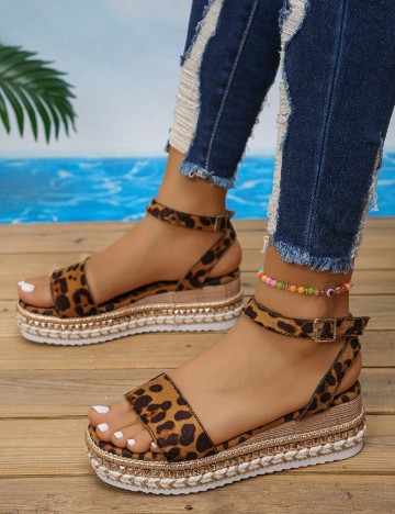 Sandale SHEIN, animal print