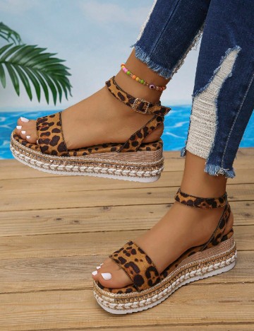 Sandale SHEIN, animal print