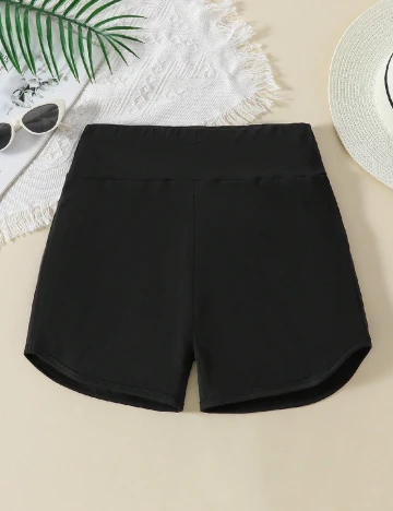 Pantaloni scurti Shein Kids, negru