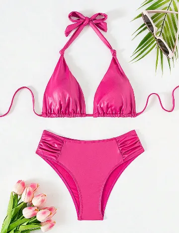 Costum de baie SHEIN, roz