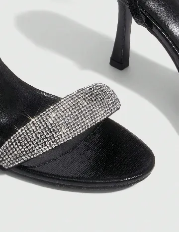 Sandale Cuccoo, negru/argintiu