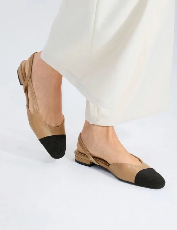 Pantofi MOTF, maro/negru