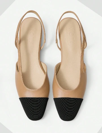 Pantofi MOTF, maro/negru