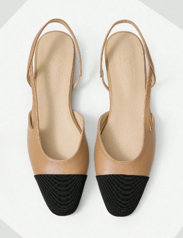 Pantofi MOTF, maro/negru