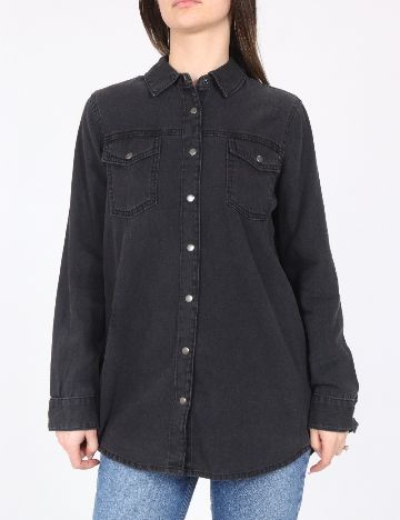 Camasa Oversize River Island, negru
