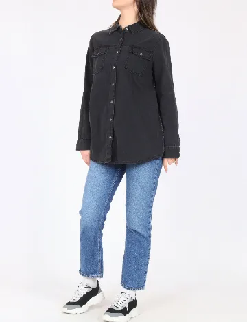 Camasa Oversize River Island, negru
