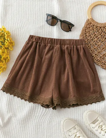 Pantaloni scurti SHEIN, maro