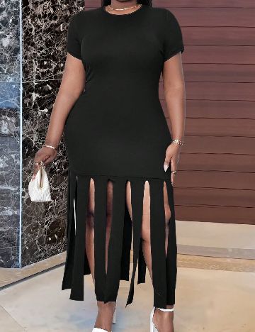 Rochie scurta SHEIN CURVE, negru