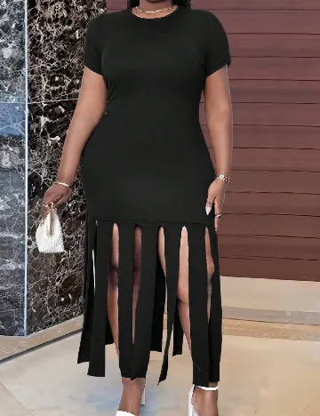 Rochie scurta SHEIN CURVE, negru