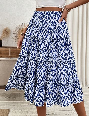 Fusta SHEIN, albastru