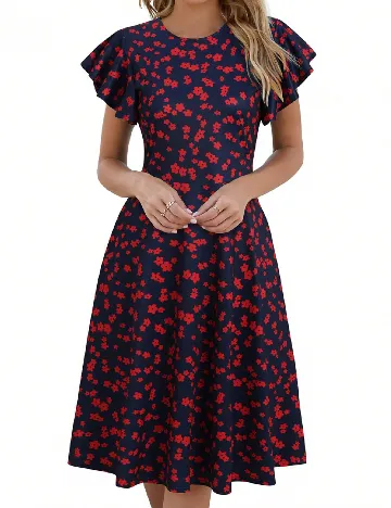 Rochie medie SHEIN, bleumarin