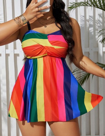 Costum de baie SHEIN CURVE, mix culori