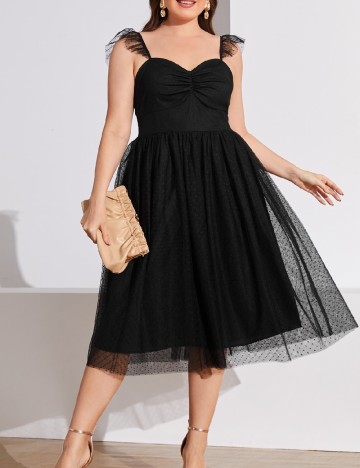 Rochie medie SHEIN CURVE, negru