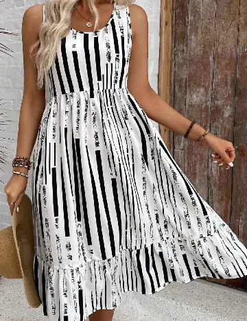 Rochie medie SHEIN, alb