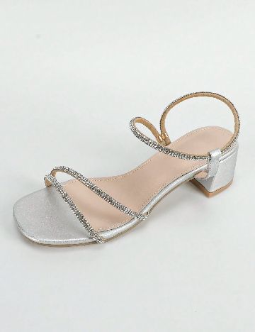 Sandale SHEIN, argintiu