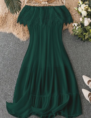 Rochie lunga SHEIN CURVE, verde